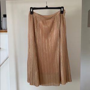 Anthropologie Shimmery Midi Skirt